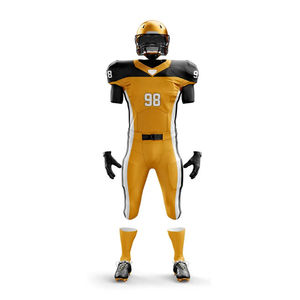 Maillot de football américain personnalisé, short, logo imprimé de qualité supérieure, respirant, durable, antibactérien, confortable, élégant, ensembles d'équipe - Product Image 2