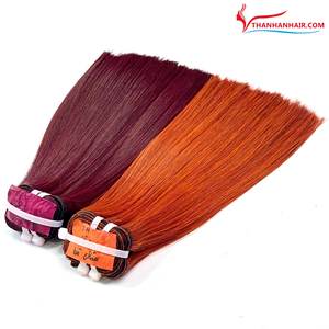 Extensions de cheveux humains Remy 100% vietnamiens, lisses comme des baguettes, double trame machine, vierges bruts, prêts à l'emploi, Flash Thanh an 100g, vente en gros - Product Image 5