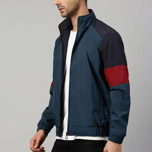 Chaqueta bomber de invierno para hombre estilo callejero poliéster/nailon impermeable transpirable cuello alto venta al por mayor alta calidad OEM - Product Image 3