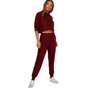 ชุดวอร์มครอปพิมพ์ลายดีไซน์ล่าสุดสำหรับฤดูหนาว สวมใส่สบาย ยั่งยืน เหมาะสำหรับเล่นกีฬา ระบายอากาศได้ดี แห้งเร็ว รับผลิตแบบ OEM - Product Image 6