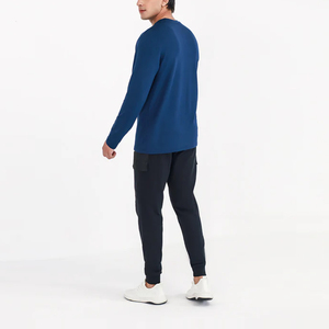 Camisetas de Manga Larga para Hombre 100% Algodón, Fabricadas en Fábrica con Colores Personalizados y Mangas Completas, Camiseta de Manga Larga para Hombre - Product Image 2