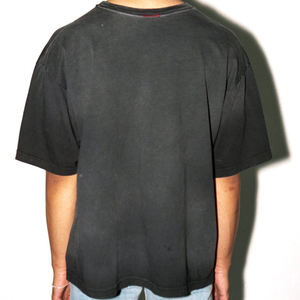 เสื้อยืดสีดำสำหรับผู้ชายฟิตเนสเสื้อยืด280gsm พิมพ์ลาย DTG สีดำซีดกันแดดสั่งได้ - Product Image 2