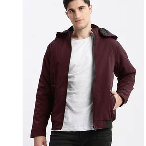 Nueva chaqueta Bomber de Color sólido para hombre, chaquetas de béisbol ajustadas informales para hombre, nuevas chaquetas Bomber de alta calidad a la moda de otoño - Product Image 1