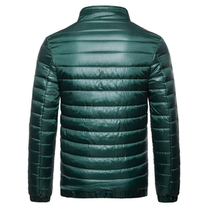 Elegante chaqueta acolchada para hombres, prendas de vestir exteriores aisladas, chaquetas para hombres para clima de invierno frío y ventoso - Product Image 2