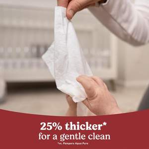 Lingettes pour bébé parfumées Huggies Nourish, 2 paquets à bouton-poussoir (112 lingettes au total) - Product Image 5