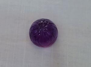 Increíble talla de amatista, fabricación de piedras preciosas sueltas para joyería, forma redonda, muy buena calidad - Product Image 2