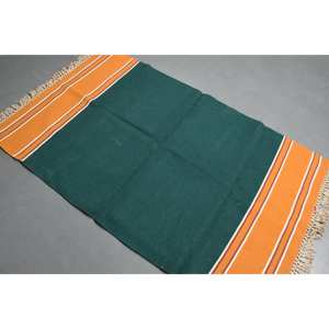 Alfombra Turca Vintage de 3.6x6 pies, Alfombra Decorativa, Alfombra con Borde Verde - Product Image 3