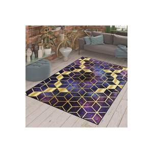 Tapis imprimé numérique sur le thème de la galaxie or violet fait à la main tapis de salon motif Rectangle abstrait pour la décoration de voiture de couloir - Product Image 4