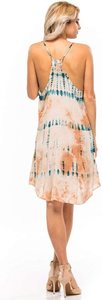 Robe gitane pour femmes, vêtements de plage Tie Dye, robe courte bohème décontractée formelle, hauts et tunique pour femmes - Product Image 2