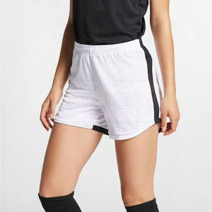 Pantalones cortos deportivos de secado rápido transpirables de cintura alta para mujer con logotipo personalizado, recién llegados, Material de tela para adultos de talla grande - Product Image 5
