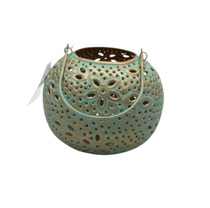 Christmas Decorative Iron Round Votive Holder <b>Lighting</b> Decoration White Wash Candle Holder for <b>Lighting</b> Decorative Handmade - Product Image 2