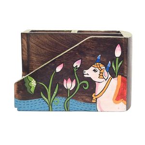 Natural Wooden Spoon <b>Holder</b> for <b>Kitchen</b> Counter Keeps Cooking <b>Utensils</b> Clean and Organized Handcrafted Wooden Spoon On Sale - Product Image 3