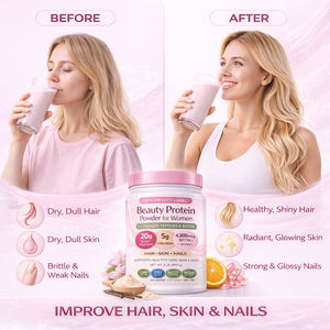 Proteína de Suero de Leche OEM para Mujeres, 2 lb (20 g), con Colágeno, Biotina y Vitamina C para Cabello, Piel y Uñas, GMP, Marca Privada - Product Image 3