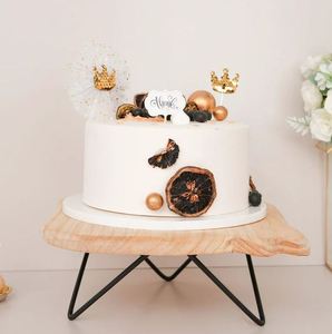 Creative natural wooden <b>cake</b> stand <b>server</b> display for wedding home hotel restaurant birthday party event decoration equipment - Product Image 2