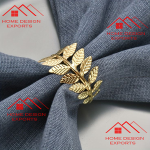 Prix de gros Accessoires de décoration de mariage Rond de serviette Design italien Home Hotel Decor Anneau de serviette en métal de luxe - Product Image 3