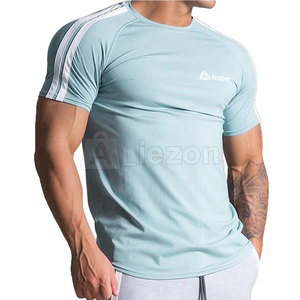 Nouveauté T-shirts de fitness surdimensionnés en coton pour hommes Fabricants d'usine T-shirts de fitness pour hommes - Product Image 2