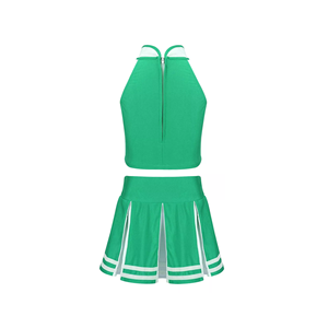 Uniforme de Animadoras de Alta Calidad, 100% Poliéster, Personalizado por Sublimación, Estilo Falda con Pedrería All Star - Product Image 3