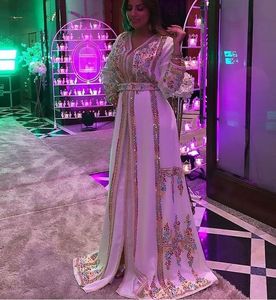 NEW---MIDDLE ตะวันออก ELEGANT--PARTY-WEAR--CAFTAN แต่งตัวด้วยลูกปัดแก้วคริสตัล,หิน,DABKA WORK @ 2023 - Product Image 1