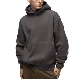 Men Winter Custom Logo Knit Pullover <b>Sweater</b> with Jacquard Pattern Hooded <b>Crewneck</b> Cotton Blend - Product Image 5
