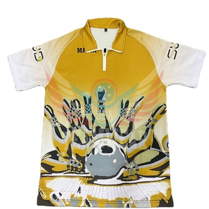 เสื้อบอลโลว์คุณภาพสูงและเสื้อสโมสร - เสื้อโปโลบอลโลว์พิมพ์ลายแบบระบายอากาศได้ดี แขนสั้น สำหรับผู้ชาย - Product Image 1