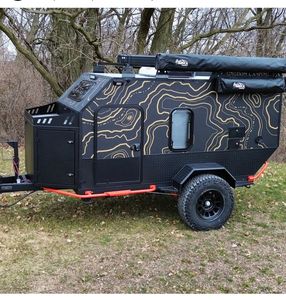Teardrop <b>Trailer</b> <b>Trailers</b> Off-road caravan Camper Mini caravan <b>TRAILER</b> for Family Camping caravan for sale. - Product Image 5