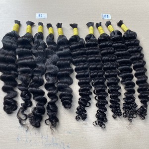 ส่วนขยายผมมนุษย์บริสุทธิ์เวียดนามธรรมชาติไม่ผ่านกระบวนการหนังกำพร้าแบบลอนอยู่ในแนวเดียวกัน - Product Image 3