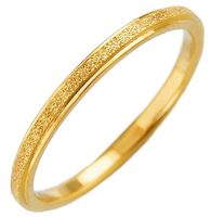 Cincin Pasangan Wanita Pria Stainless Steel Lapis Emas 2 mm 4 mm 6 mm Perhiasan Sederhana Modis