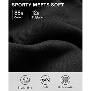 Ropa deportiva de algodón transpirable para mujer, pantalones cortos de gimnasio, bolsillos, comodidad básica, conjunto de salón informal de entrenamiento, ropa deportiva para mujer, logotipo al por mayor - Product Image 3