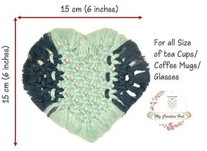 Sous-verre en macramé le plus vendu avec tresse circulaire et douceur élégante conçu pour un usage domestique intemporel ou un style d'événement - Product Image 2