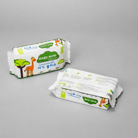BabyWow Tisu Basah Ramah Lingkungan untuk Rumah Tangga Ukuran Sesuai Pesanan (15x20cm/150x200mm) 80 Lembar Kain Non-Woven Beraroma Dapat Dibuang di Toilet