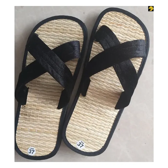 Terlaris Sepatu Lamun Ramah Lingkungan/Sandal Buatan Tangan 100% Alami untuk Pantai Luar Ruangan Sandal Jepit Dalam Ruangan