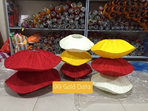 Vietnamese Silk With Wooden Bamboo Lantern for Wall <b>Hanging</b> Decoration Waterproof Oriental Handcrafted <b>Lampshade</b> - Product Image 5