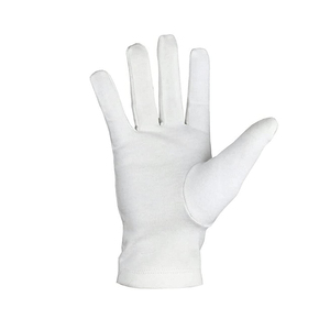 Guantes masónicos de tela de algodón, manoplas blancas con logotipo bordado, precio competitivo, bajo nivel de protección, 2022 - Product Image 3