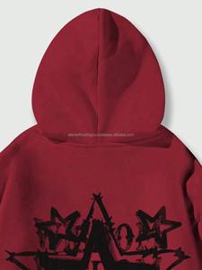 Pull à capuche brodé tendance pour hommes, fermeture éclair, respirant, confortable, tissu polaire 100% coton, hiver, logo couleur personnalisé - Product Image 5