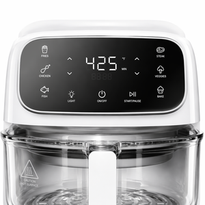 Friggitrice ad Aria Multifunzione Personalizzata con Cestello in Vetro, Forno Digitale Intelligente con Funzione Rotante e Ciotola in Vetro - Product Image 4