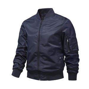 Chaqueta Bomber de Color Sólido para Hombre, Chaqueta de Béisbol de Moda, Nueva Colección de Ropa Exterior para Primavera y Otoño, Transpirable, con Logotipo Personalizado - Product Image 6