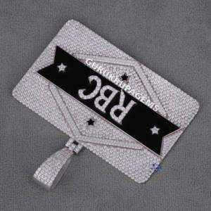 Colgante de Hip Hop personalizado con diamante de moissanita de Plata de Ley 925 con claridad VVS mejorada, joyería al por mayor de Venta caliente Popular - Product Image 3