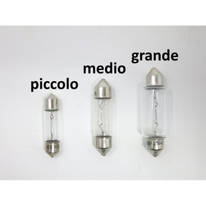 Bombilla torpedo festoon de 6V 5W para luz trasera Lambretta LI S1 + S2 + TV1 + TV2 - Product Image 2
