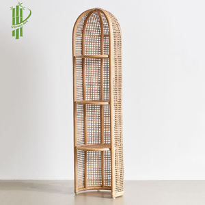 Nuevo diseñador de lujo de alta calidad 100% natural 3 niveles cesta de almacenamiento de ratán soporte de almacenamiento y estantes 100% hechos a mano - Product Image 6