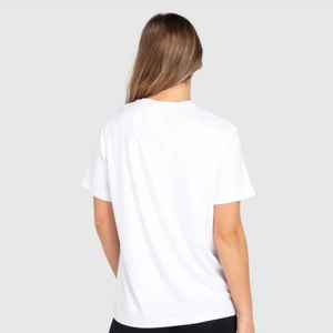 Camiseta de mujer de gran tamaño de algodón suave | camisa de mujer de estilo streetwear casual de patrón sólido con mangas estándar - Product Image 2