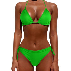 Bikini Micro Sexy para Mujer al por Mayor 2026, Tanga Brasileña de Color Sólido, Conjunto de 1 Pieza, Secado Rápido, Spandex/Poliéster - Product Image 4