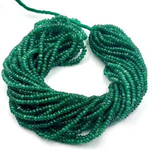 Cuentas de Esmeralda Zambiana Verde Natural Más Vendidas, 3-4 mm, Lisas, Redondas, Piedras Preciosas, Cuentas de Piedras Preciosas Genuinas para Joyería - Product Image 4