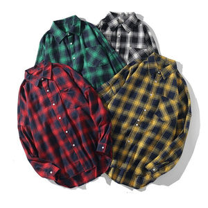 Camisa de Franela a Cuadros de Lana Extra Grande para Hombre, Estilo Informal, Tendencia de Moda 2026 - Product Image 2