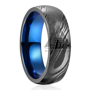 แหวนเหล็กดามัสกัสคุณภาพดี วัสดุทนทาน ขายดีที่สุด แหวนเหล็กดามัสกัสแฟชั่นสุดฮิต มีจำหน่ายแล้ว - Product Image 1