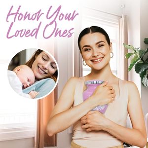 Urne moyenne rose pour cendres humaines-Taille moyenne-Hauteur 6 "; Largeur 4.5"; Capacité 70 pouces cubes-Fabriqué à la main et gravé - Product Image 5