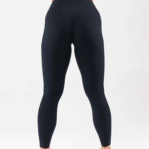 Pantalon de yoga serré avec double face brossé hanche levage course à pied sport pantalon de fitness serré scrunch fesses leggings pour femmes - Product Image 4