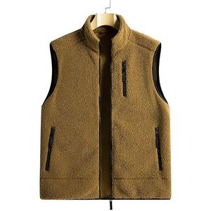 Cotton-Padded Men's Vest Men Zipper <b>Waistcoats</b> <b>Plus</b> <b>Size</b> 6XL Men Women Fleece Jacket Sleeveless Vest Fashion Casual Coats Male - Product Image 4