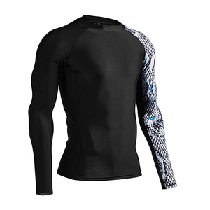 Custom Printed Sublimation Compression BJJ <b>Rashguard</b> for Men Design Your Own MMA Grappling Gear breathable best fashion OEM - Product Image 6