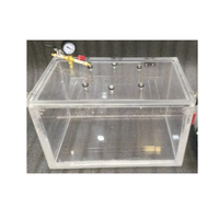 Boîte à gants sous vide en PMMA acrylique transparent et en plexiglas pour laboratoire, expériences scientifiques et recherche