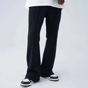 Pantalones Deportivos Holgados con Logo Personalizado de Algodón Estampado con Pintura, Pantalones Deportivos Acampanados para Hombre - Product Image 2